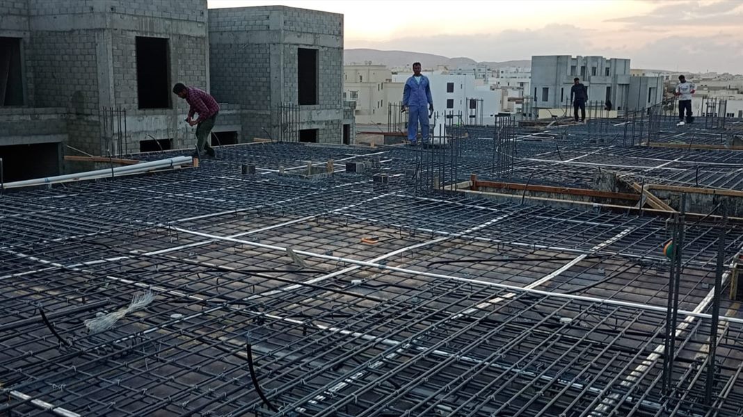 Structural steel fabrication at the Renaissance Mabela site